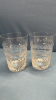 2 Sets of 8 Water Glasses -4in High - 4