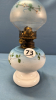 Miniature Blue and White Enamelled Coal Oil Lamp - 3