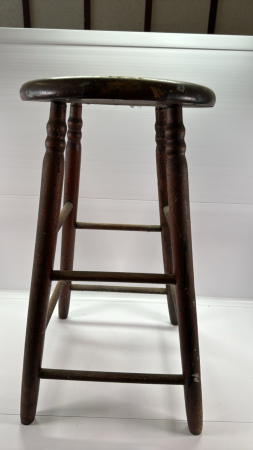 Wooden Counter Stool -24in High -As Found