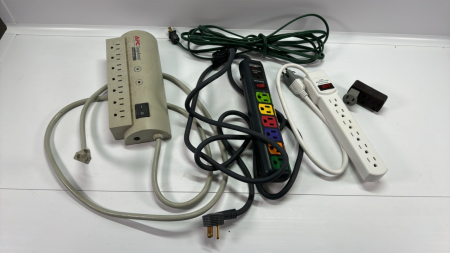 3 Power Bars and Light Extension Cord