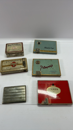 5 Cigarette Tins -See Notes