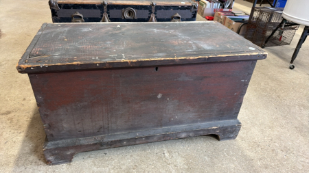 Wooden Dovetailed Blanket Box