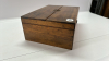 Velvet Lined Wooden Box -with Condition Issues - 6