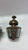 2 Small Coal Oil Coach Lights & Alcohol Wax Melter - 2