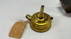 2 Small Coal Oil Coach Lights & Alcohol Wax Melter - 8