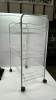 Wire Rack on Casters and Plastic Rolling Cart - 4