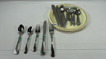 Quantity of Stainless Steel Flatware -2 Styles