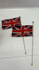 9in Wicker Lamp Shade & 2 Union Jacks 3in x 6in - 4