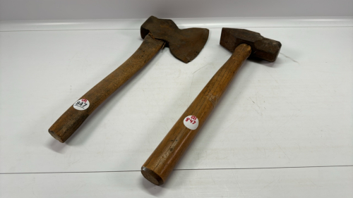 Large Hammer & Small Broad Axe