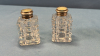 Cut Glass w/ Sterling & Mother of Pearl Shakers - 3