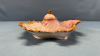 Limoges 6in Wide Pink and White Condiment Dish - 4