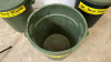 3 Large Green Garbage Bins -2 Lids - 3