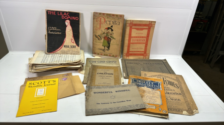 Quantity of Old Sheet Music