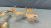 6 Hand-Blown Mercury Glass Reindeer -See Notes - 3