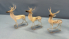 6 Hand-Blown Mercury Glass Reindeer -See Notes - 5