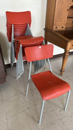 14 Plastic Stacking Chairs