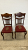 2 Needlepoint Seated Spindle Back Chairs