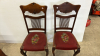 2 Needlepoint Seated Spindle Back Chairs - 2