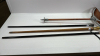 3 Fancy Walking Sticks & Metal Folding Cane/Stool - 3