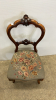 Victorian Needlepoint Seat Balloon Back Chair - 2