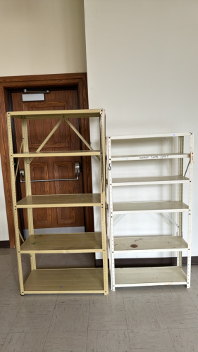 2 Metal Shelves