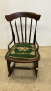 Nursing Rocker with Needlepoint Seat