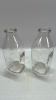 2 Wilson's Embossed Square Quart Bottles - 2