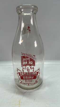 Canadian Dairy, Blind River -Round SS Quart