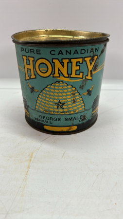 4lb. Honey Tin from George Smale, Hensall