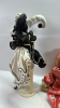 Clown Doll on Swing & Porcelain Faced Jester Doll - 4