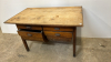 Bake Table with Flour Bins and Drawers