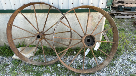 Pair of 38in Steel Wheels