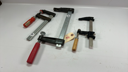 3 Sliding Bar Clamps -From 6in to 10in