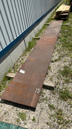 1/2in Thick Plate Steel -16ft Long x 2ft Wide