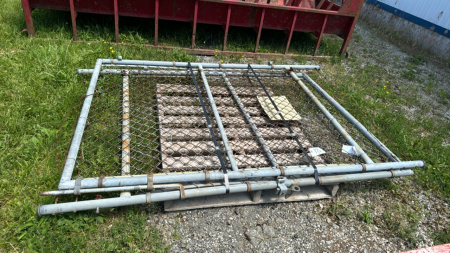 2 Chain Link Galvanized Gates