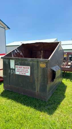 Large Garbage Dumpster -No Lids