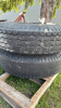 Pair of 10.00-20 Tires on 8 Bolt Rims -See Notes - 2