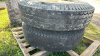 Pair of 10.00-20 Tires on 8 Bolt Rims -See Notes - 3