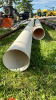 2 Lengths of 9in Plastic Pipe -11ft & 19ft Long - 2