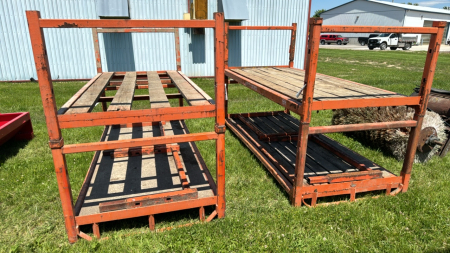 2 Pallet Racks -9ft x 4ft x 5.5 ft to Top of Rack