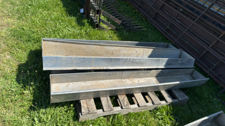 4 -6ft x 5in Deep Stainless Troughs