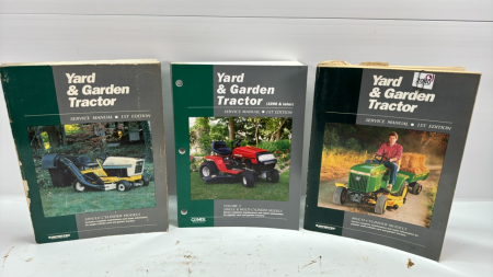 3 Service Manuals for Yard & Garden Tractors