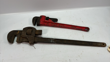 2 Pipe Wrenches -24in and 14in