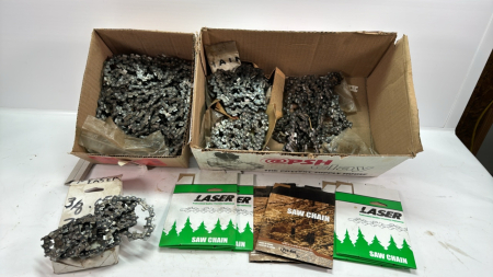 Large Quantity of Chain Saw Chain -Assorted Sizes