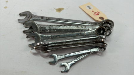 Unitool Combination Wrench Set -3/8in to 7/8in