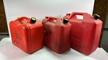 3 -22L Poly Gas Cans