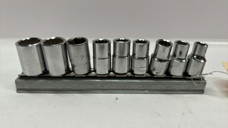 Gray 1/2in Drive Metric Sockets -From 10mm to 21mm