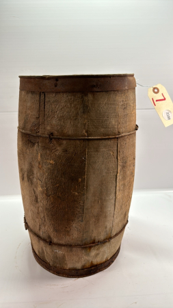 Wooden Nail Keg -18in High