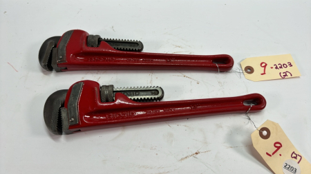 Pair of Ridgid 14in Pipe Wrenches