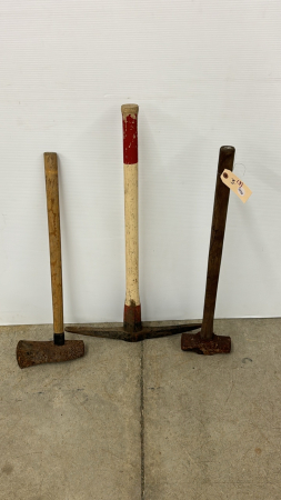 Sledge, Pick and Splitting Axe